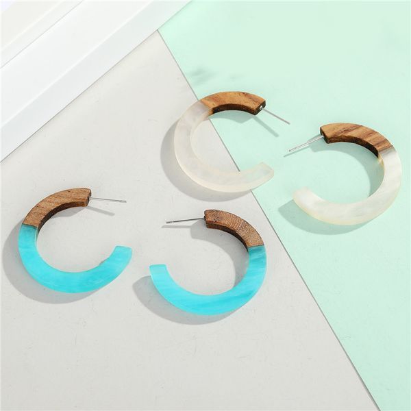 resin wooden hoop earrings for womens gift jewelry european simple open stitching color round hoop earrings, Golden;silver
resin wooden hoop earrings for womens gift jewelry european simple open stitching color round hoop earrings, Golden;silver