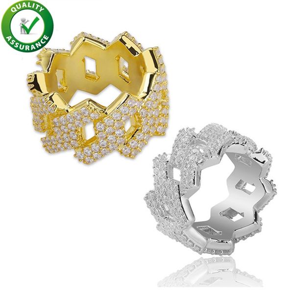 Hip hop jewelry engagement rings wedding sets luxury designer diamond love mens ring iced out gold ring pandora style charms boy accessories