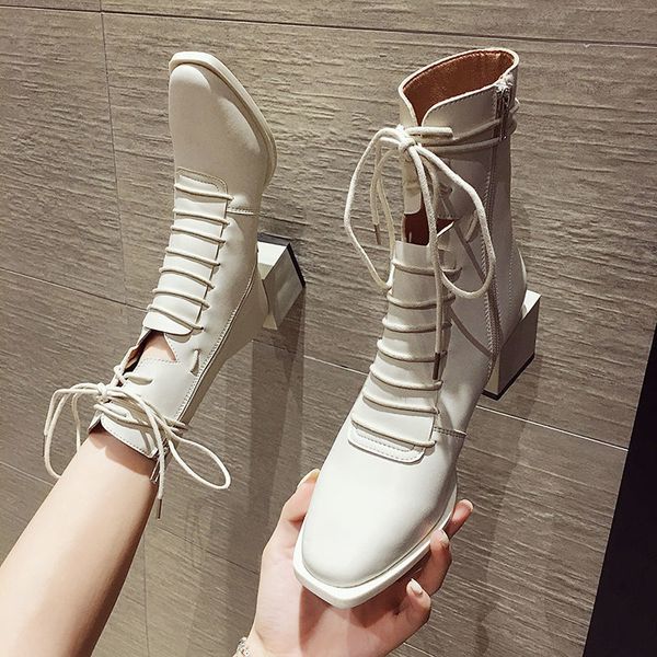 high heeled ankle boots woman short boots women booties autumn shoes square toe thick heel lace-up female footware black beige
high heeled ankle boots woman short boots women booties autumn shoes square toe thick heel lace-up female footware black beige