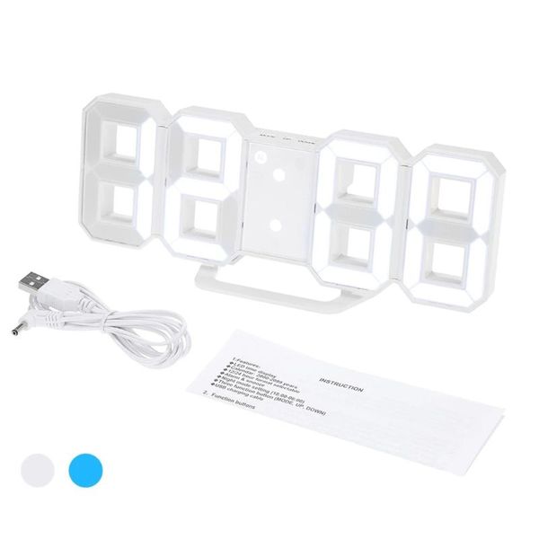 3d led часы alarm usb charge электронные цифровые настенные часы домашнее украшение c90a
3d led часы alarm usb charge электронные цифровые настенные часы домашнее украшение c90a