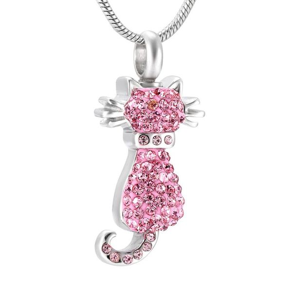 chains ijd9921 stainless steel cremation cat for ashes urn keepsake memorial pendant necklace women jewelry, Silver
chains ijd9921 stainless steel cremation cat for ashes urn keepsake memorial pendant necklace women jewelry, Silver