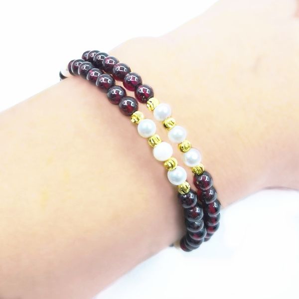 2020 fashion double layer natural garnet bracelet memory bounces back gold bracelet adjustable pearl bracelets for women, Black
2020 fashion double layer natural garnet bracelet memory bounces back gold bracelet adjustable pearl bracelets for women, Black