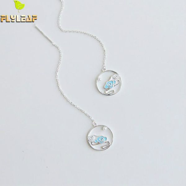 925 sterling silver drip glaze cloud long earrings for women chinese retro style lady mom gift fine jewelry flyleaf
925 sterling silver drip glaze cloud long earrings for women chinese retro style lady mom gift fine jewelry flyleaf