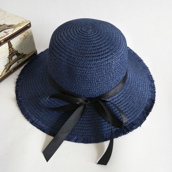 2021 summer hand made straw hats bow ribbon sun hat panama women's cap bonnet beach jqdr, Blue;gray
2021 summer hand made straw hats bow ribbon sun hat panama women's cap bonnet beach jqdr, Blue;gray