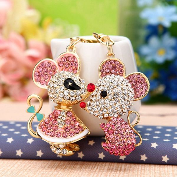 lovely blue pink rat mouse opals crystal enamel handbag keyrings keychains for car purse bag buckle key chains holder for women, Silver
lovely blue pink rat mouse opals crystal enamel handbag keyrings keychains for car purse bag buckle key chains holder for women, Silver