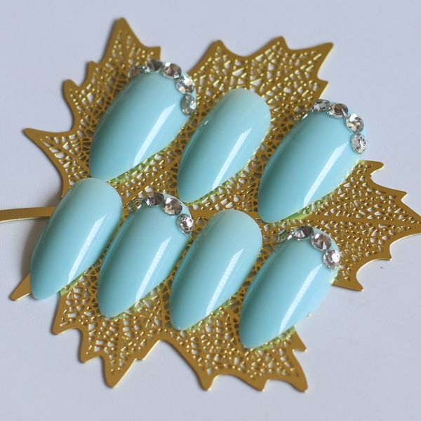 false nails full diamond classic fashion lady candy color crystal fake 24pcs light blue cc29, Red;gold
false nails full diamond classic fashion lady candy color crystal fake 24pcs light blue cc29, Red;gold