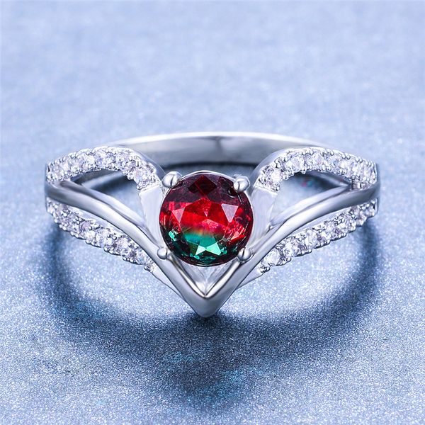 red green crystal rainbow gradient zircon rings for women wedding fashion jewelry round multicolor stone ring engagement gifts, Slivery;golden
red green crystal rainbow gradient zircon rings for women wedding fashion jewelry round multicolor stone ring engagement gifts, Slivery;golden