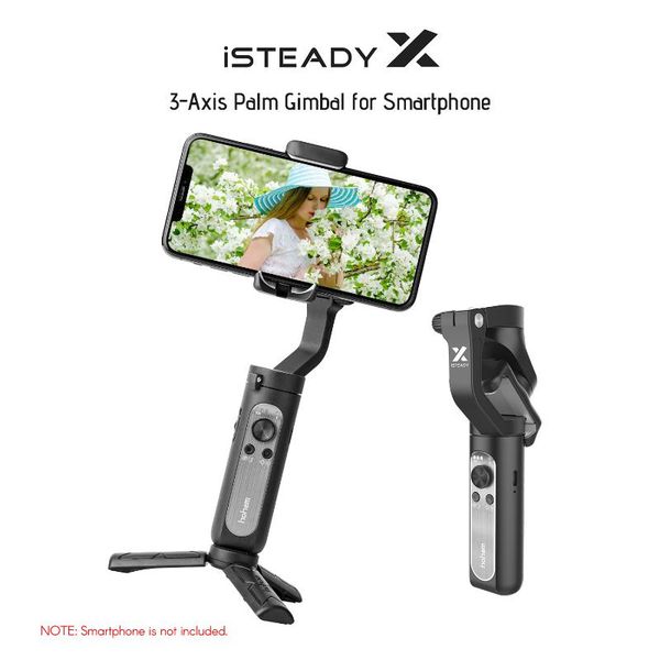 stabilizers hohem isteady x 3-axis palm gimbal handheld stabilizer foldable one-click mode with 3.0 anti-shake for phone
stabilizers hohem isteady x 3-axis palm gimbal handheld stabilizer foldable one-click mode with 3.0 anti-shake for phone