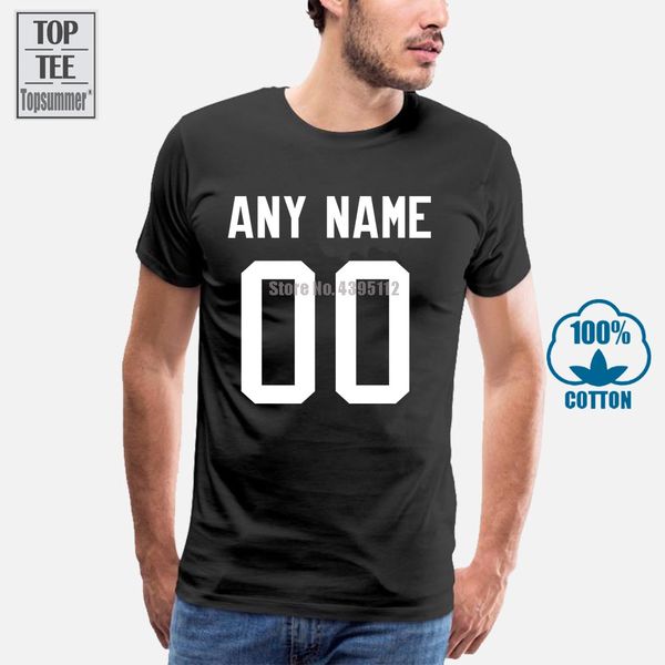 custom your name and number t shirt men 100% cotton tee usa size s 3xl