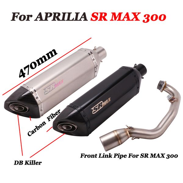 for aprilia sr max300 max 300 full system motorcycle exhaust modified front middle link pipe carbon fiber muffler with db killer
for aprilia sr max300 max 300 full system motorcycle exhaust modified front middle link pipe carbon fiber muffler with db killer