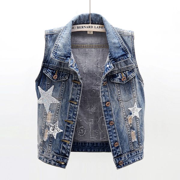 2020 весна короткие джинсы жилет женщин моды блестки star рукавов куртки vintage hole denim жилет диких дамы жилет d3593, Black;white
2020 весна короткие джинсы жилет женщин моды блестки star рукавов куртки vintage hole denim жилет диких дамы жилет d3593, Black;white