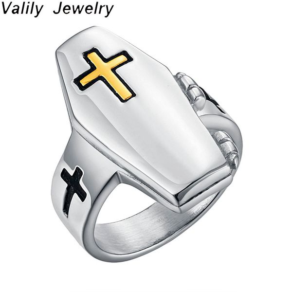 cluster rings valily men's punk biker ring geometric statement cross stainless steel silver color tone wedding band jewelry for man, Golden;silver
cluster rings valily men's punk biker ring geometric statement cross stainless steel silver color tone wedding band jewelry for man, Golden;silver