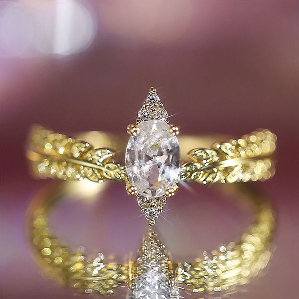 wedding rings huitan luxury gold color women engagement stylish marquise shape leave band girl ring gift elegant female marriage jewelry, Slivery;golden
wedding rings huitan luxury gold color women engagement stylish marquise shape leave band girl ring gift elegant female marriage jewelry, Slivery;golden