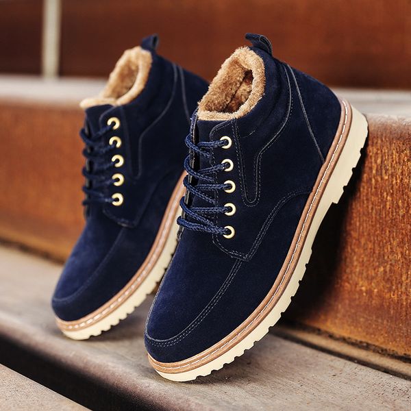winter warm men snow boots high fur men's boots fashion velvet men casual men's shoes plush size 589, Black
winter warm men snow boots high fur men's boots fashion velvet men casual men's shoes plush size 589, Black