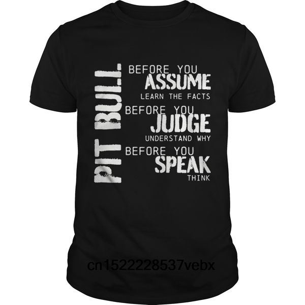 funny men t shirt women novelty tshirt pit bull pitbull before you assume cool t-shirt
funny men t shirt women novelty tshirt pit bull pitbull before you assume cool t-shirt