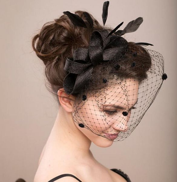 party hats hens veil fascinator hat vintage women wedding feather dots net lady hair accessory clip festive event supplies
party hats hens veil fascinator hat vintage women wedding feather dots net lady hair accessory clip festive event supplies
