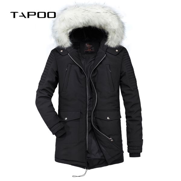 men's down & parkas winter jackets men casual brand clothing hooded fur collar pockets long solid color thick male coat homme, Black
men's down & parkas winter jackets men casual brand clothing hooded fur collar pockets long solid color thick male coat homme, Black