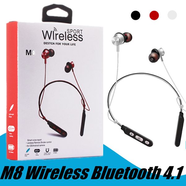 m8 magnetic wireless bluetooth 4.1 sweatproof headphones sport earphones stereo headset with micphone for mobile phones dhl ing
m8 magnetic wireless bluetooth 4.1 sweatproof headphones sport earphones stereo headset with micphone for mobile phones dhl ing