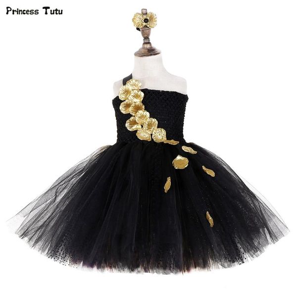 black gold flower petals tutu dress tulle girls evening pageant wedding dress children gown for girls kids birthday party, Red;yellow
black gold flower petals tutu dress tulle girls evening pageant wedding dress children gown for girls kids birthday party, Red;yellow