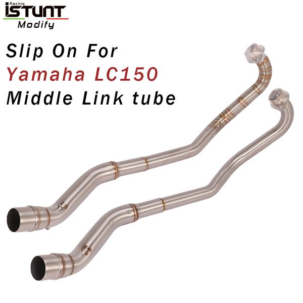 motorcycle exhaust system slip on for lc150 lc 150 modified full header link middle pipe without muffler 51mm
motorcycle exhaust system slip on for lc150 lc 150 modified full header link middle pipe without muffler 51mm