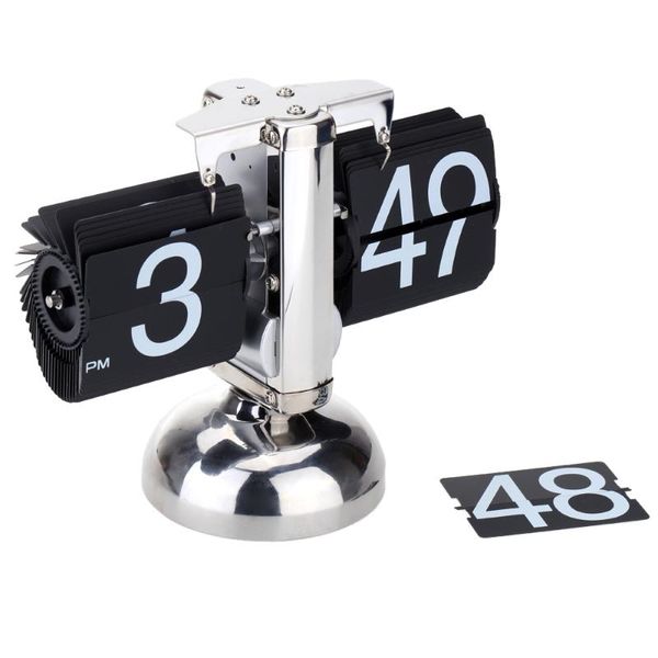 small scale table clock retro flip over clock stainless steel flip internal gear operated quartz table desk
small scale table clock retro flip over clock stainless steel flip internal gear operated quartz table desk