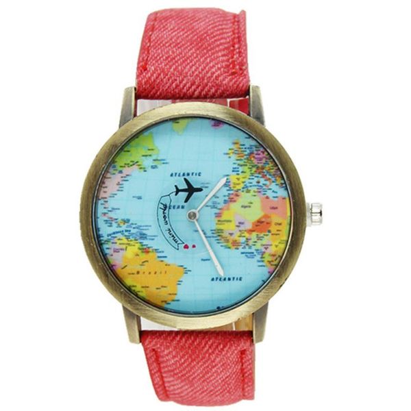 wristwatches otoky women's watch alloy simple fashion global travel by plane map women dress denim fabric band elegant, Slivery;brown
wristwatches otoky women's watch alloy simple fashion global travel by plane map women dress denim fabric band elegant, Slivery;brown