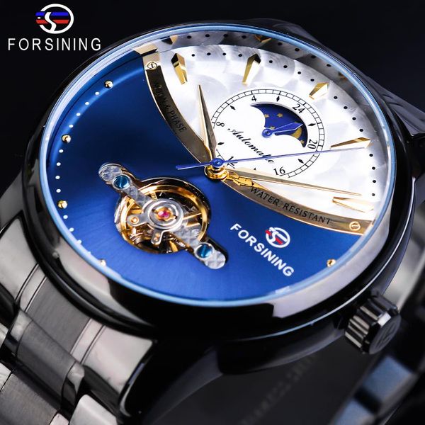 wristwatches forsining royal blue automatic male watch tourbillon moonphase mechanical mens watches black steel strap clock relogio masculin, Slivery;brown
wristwatches forsining royal blue automatic male watch tourbillon moonphase mechanical mens watches black steel strap clock relogio masculin, Slivery;brown