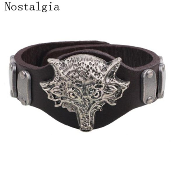 tennis punk leather bracelet with viking runes wolf metal crafts connector charms adjustable vintage wristband, Golden;silver
tennis punk leather bracelet with viking runes wolf metal crafts connector charms adjustable vintage wristband, Golden;silver