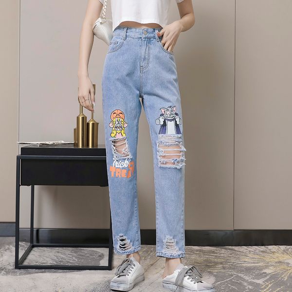 korean style high waist vintage boyfriend jeans for women autumn straight loose slim daddy harajuku denim harem pants k902, Blue
korean style high waist vintage boyfriend jeans for women autumn straight loose slim daddy harajuku denim harem pants k902, Blue