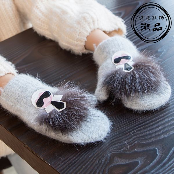 fingerless gloves 2021 girls winter cute knitted warm kids fur wool for 4-10yrs children christmas gifts, Blue;gray
fingerless gloves 2021 girls winter cute knitted warm kids fur wool for 4-10yrs children christmas gifts, Blue;gray
