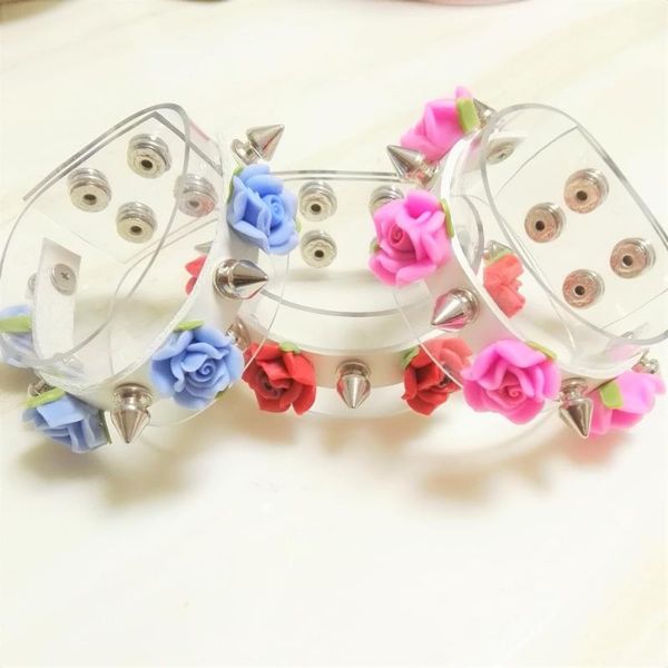 fashion lolita fashion harajuku handmade leather rock punk rivets spikes ceramic flower bracelet bangle wrist belt, Black
fashion lolita fashion harajuku handmade leather rock punk rivets spikes ceramic flower bracelet bangle wrist belt, Black
