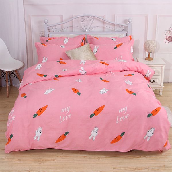 cartoon carrot bed linen set sheets duvet cover quilt cover pillowcase 4pcs/set students kids pink bedclothes bedding set
cartoon carrot bed linen set sheets duvet cover quilt cover pillowcase 4pcs/set students kids pink bedclothes bedding set