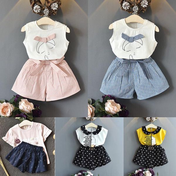 2020 new summer girls clothing sets cotton printed sleeveless casual set kids t-shirt and shorts girl clothes children suits, White
2020 new summer girls clothing sets cotton printed sleeveless casual set kids t-shirt and shorts girl clothes children suits, White