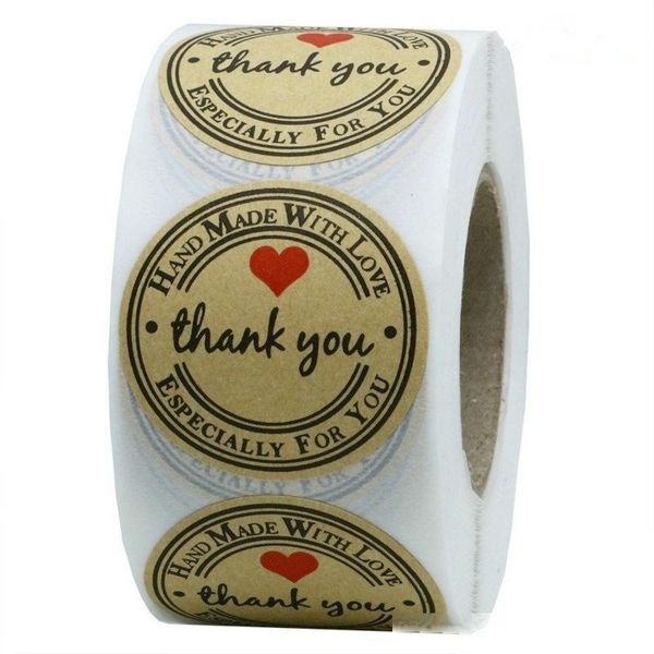 500pcs thank you red heart hand made with love kraft seal sticker gift label for party favor bag candy box decor
500pcs thank you red heart hand made with love kraft seal sticker gift label for party favor bag candy box decor