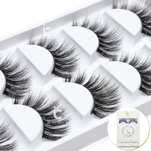 5 pairs/box makeup false eyelashes set 3d lash mink thick long 100% mink soft handmade thick fake eye lashes
5 pairs/box makeup false eyelashes set 3d lash mink thick long 100% mink soft handmade thick fake eye lashes