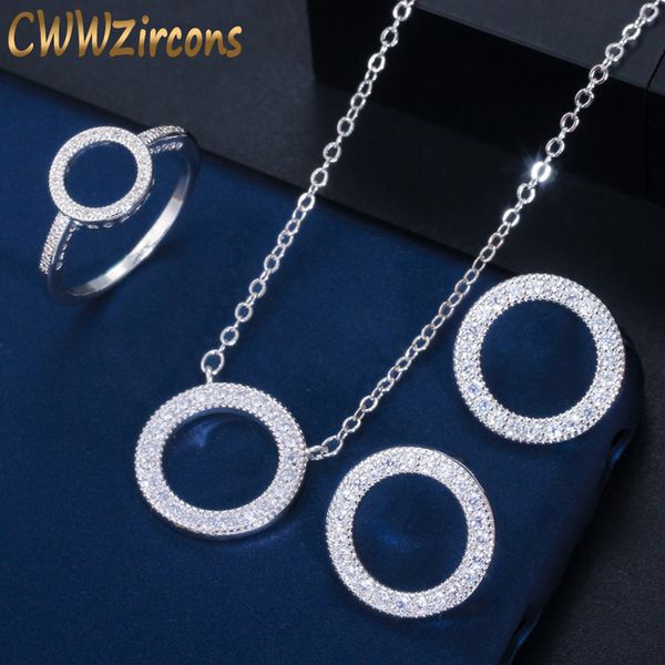 cwwzircons марка классический цирконий ожерелье кристалл любви круглый кольцо кулон и серьги комплект ювелирных изделий для женщин t352, Silver
cwwzircons марка классический цирконий ожерелье кристалл любви круглый кольцо кулон и серьги комплект ювелирных изделий для женщин t352, Silver