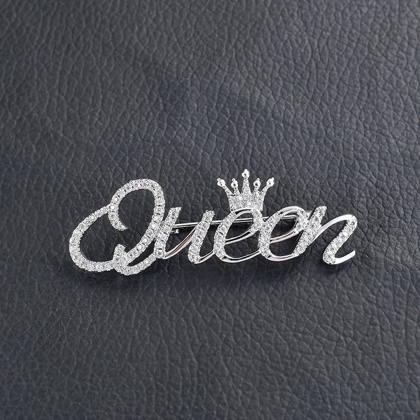 pins, brooches handmade blingbling jewelry rhinestone brooch "queen " word pin gift to lady luxury crystal lapel for women broche, Gray
pins, brooches handmade blingbling jewelry rhinestone brooch "queen " word pin gift to lady luxury crystal lapel for women broche, Gray
