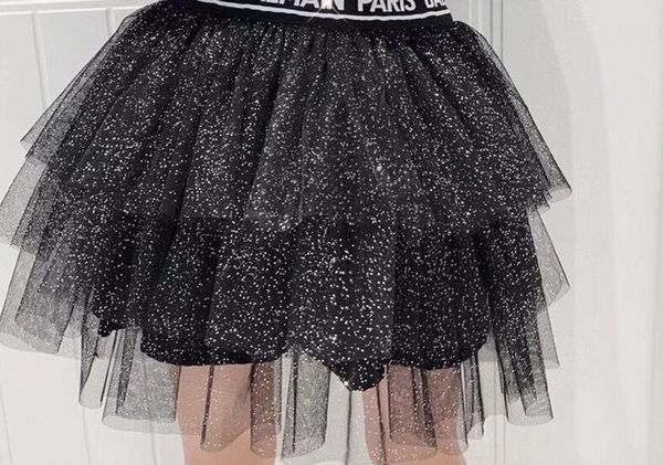 

2020 New Baby Girls Tutu Skirt Ballerina Pettiskirt Fluffy Children Ballet Skirts for Party Dance Princess Girl Tulle Clothes, Gray skirt