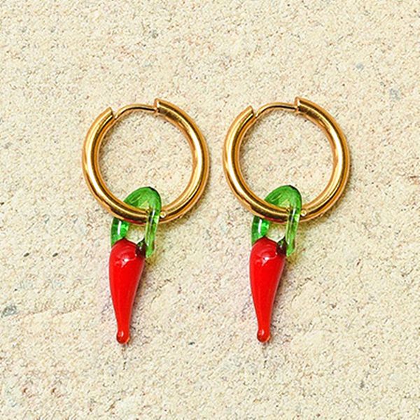 dangle & chandelier bohemian stainless steel earrings red small pepper women's pendant fashion 2021 jewelry wholesale, Silver
dangle & chandelier bohemian stainless steel earrings red small pepper women's pendant fashion 2021 jewelry wholesale, Silver
