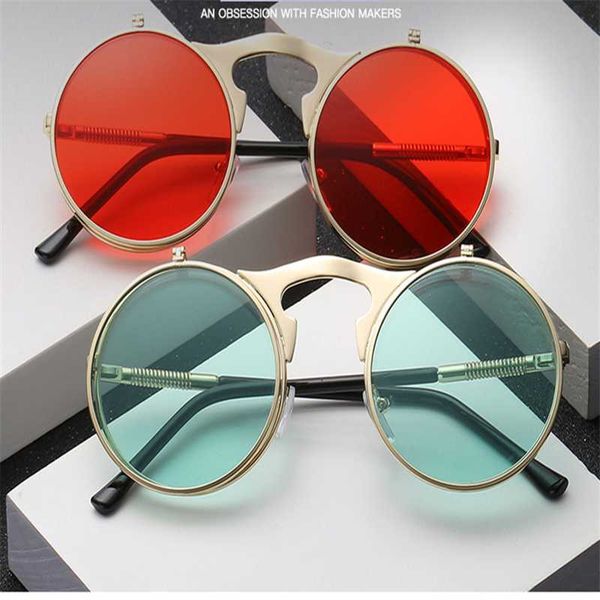 2020 vintage round sunglasses flip the european and american fashion men and women with sunglasses sunglass uv400, White;black
2020 vintage round sunglasses flip the european and american fashion men and women with sunglasses sunglass uv400, White;black