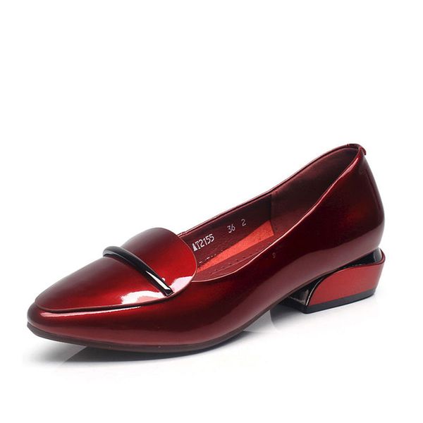 женщины моды бордовый высокого качества скольжения на квадратный каблук насосы lady casual черный офис туфли на высоких каблуках femmes haut, Black 
женщины моды бордовый высокого качества скольжения на квадратный каблук насосы lady casual черный офис туфли на высоких каблуках femmes haut, Black