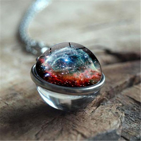 pendant necklaces galaxy nebula double-sided glass orb timepiece necklace retro sweater chain 008, Silver
pendant necklaces galaxy nebula double-sided glass orb timepiece necklace retro sweater chain 008, Silver