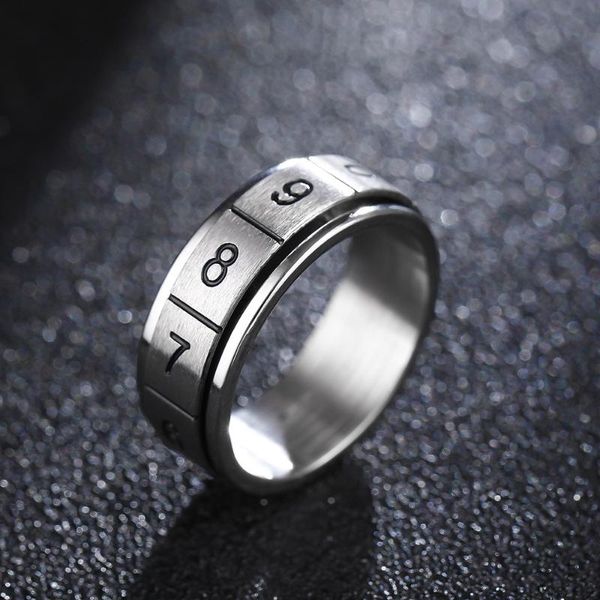 cluster rings cool rotatable roman number spinner for men stainless steel male anel reliever stress finger jewelry masculino, Golden;silver
cluster rings cool rotatable roman number spinner for men stainless steel male anel reliever stress finger jewelry masculino, Golden;silver