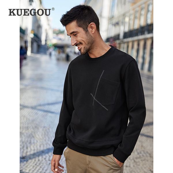 kuegou, men's spandex cotton sports hoodies, autumn fashion elastic sweatshirt, mens pure color hoodie, plus size sweatshirt uew-8930, Black
kuegou, men's spandex cotton sports hoodies, autumn fashion elastic sweatshirt, mens pure color hoodie, plus size sweatshirt uew-8930, Black
