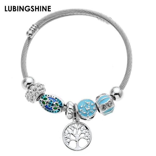 fashion crystal disco ball charms bracelets bangles stainless steel tree of life pendant adjustable bracelet jewelry for women, Black
fashion crystal disco ball charms bracelets bangles stainless steel tree of life pendant adjustable bracelet jewelry for women, Black