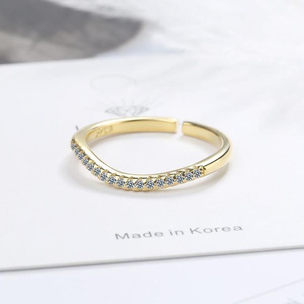 open size 925 sterling silver rings for women engagement jewelry simple a row zircon ring popular lady party accessories kofsac, Golden;silver
open size 925 sterling silver rings for women engagement jewelry simple a row zircon ring popular lady party accessories kofsac, Golden;silver
