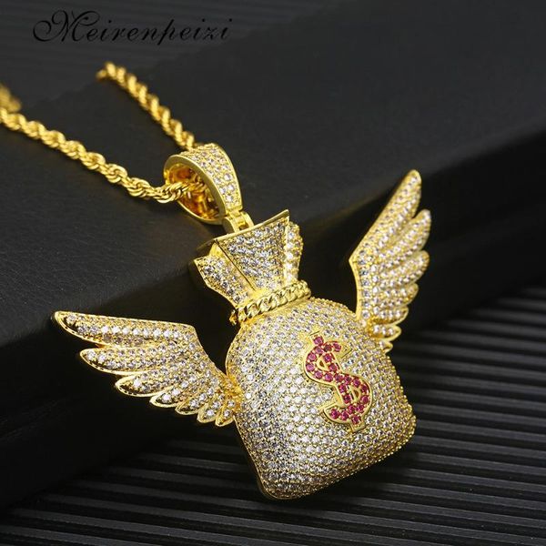 pendant necklaces hip hop us dollar money bag cubic zircon gold silver color bling angel cz mens necklace jewelry for gift
pendant necklaces hip hop us dollar money bag cubic zircon gold silver color bling angel cz mens necklace jewelry for gift