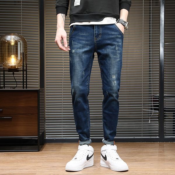 business men's korean style jeans and jeans stretch slim fit pants men's fashion brand fashion youth all-match pants spldq, Blue
business men's korean style jeans and jeans stretch slim fit pants men's fashion brand fashion youth all-match pants spldq, Blue
