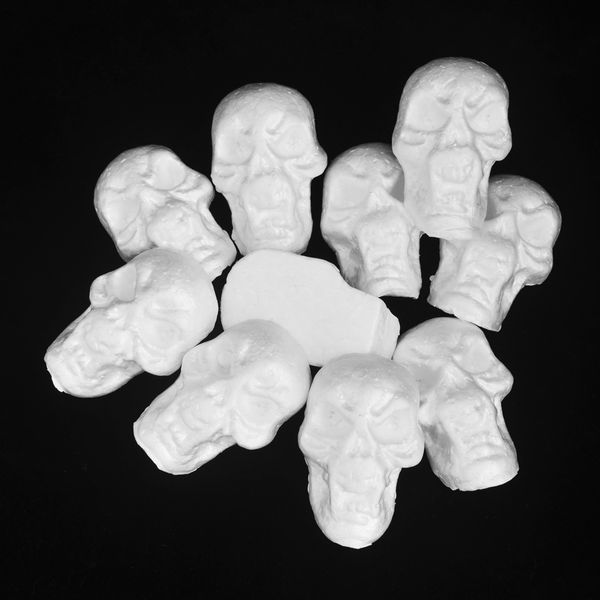 10 pieces flat back halloween skull styrofoam foam party ornaments diy materials for kids painting craft
10 pieces flat back halloween skull styrofoam foam party ornaments diy materials for kids painting craft