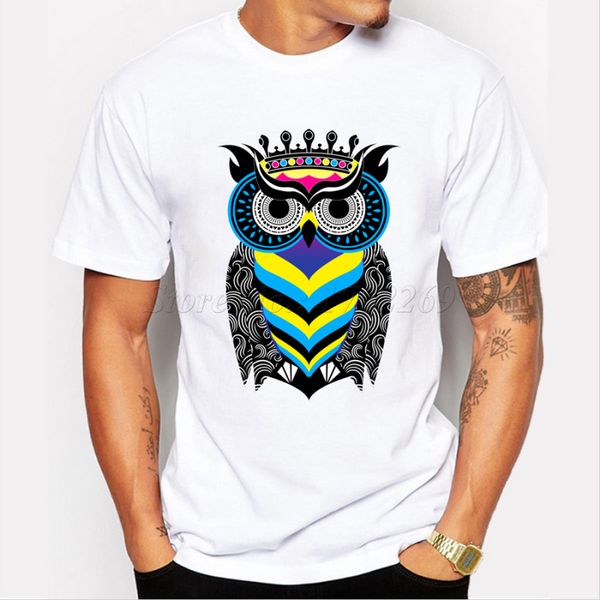 new fashion cute animal printed men's customized t-shirt colorful owl king design male casual hipster boy's funny tee
new fashion cute animal printed men's customized t-shirt colorful owl king design male casual hipster boy's funny tee